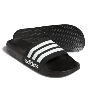 Adidas Adilette slides, black/white