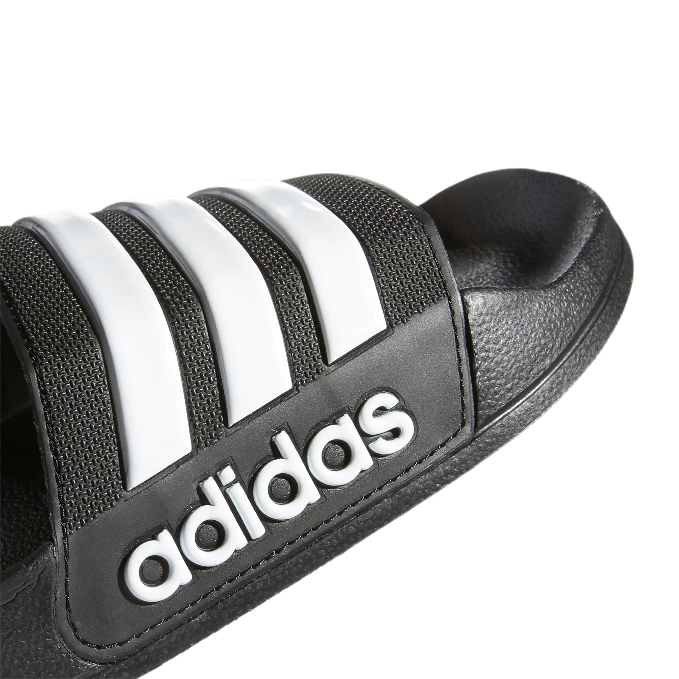 Adidas Adilette slides, black/white