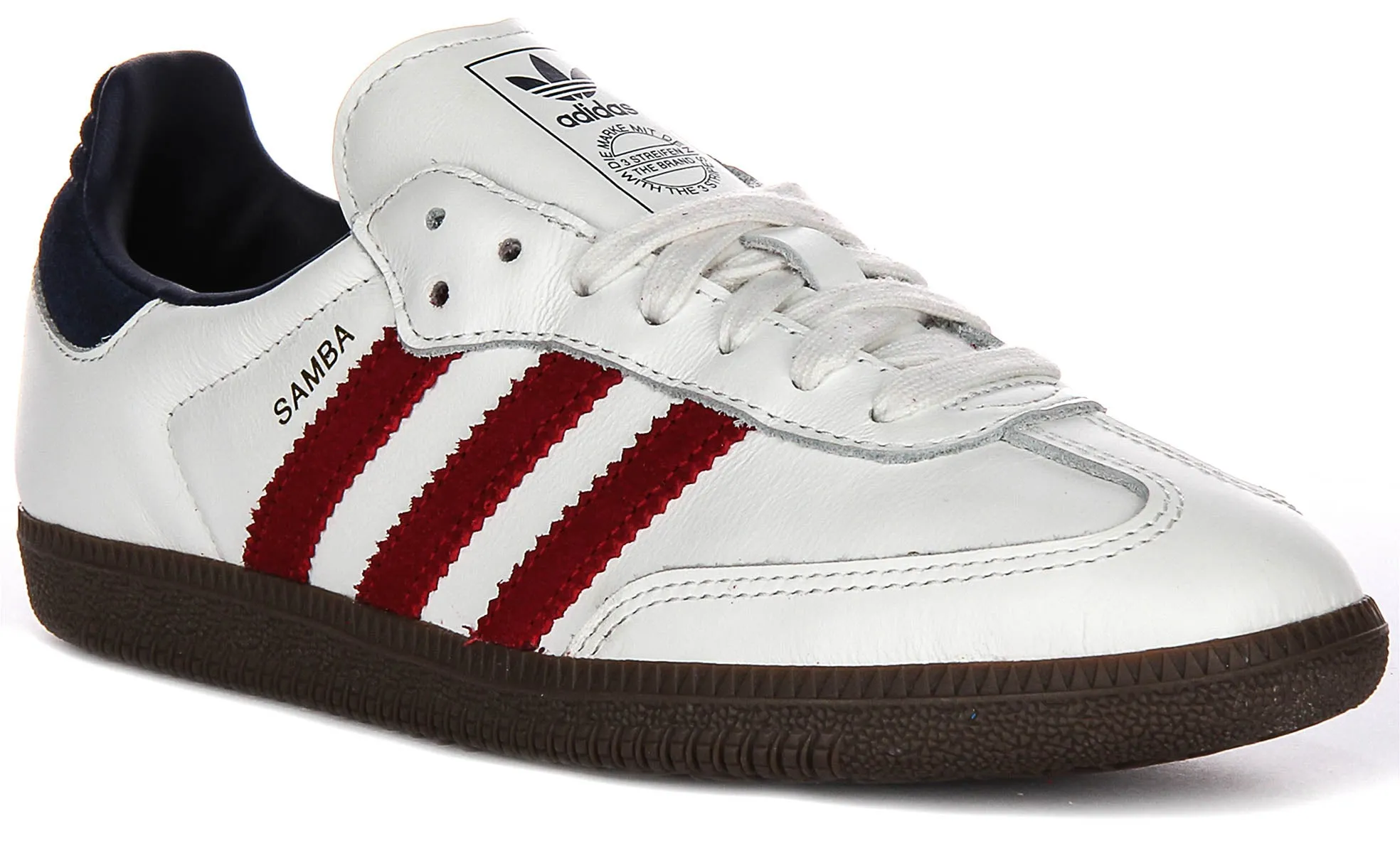 Adidas Samba OG In White Red Navy