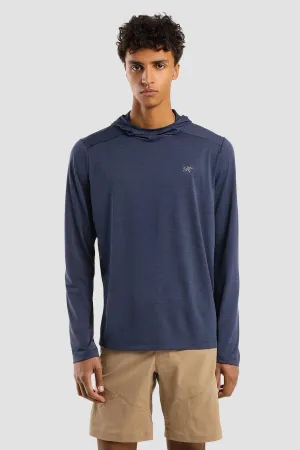 Arc'teryx Men's Cormac Hoody in Black Sapphire Heather