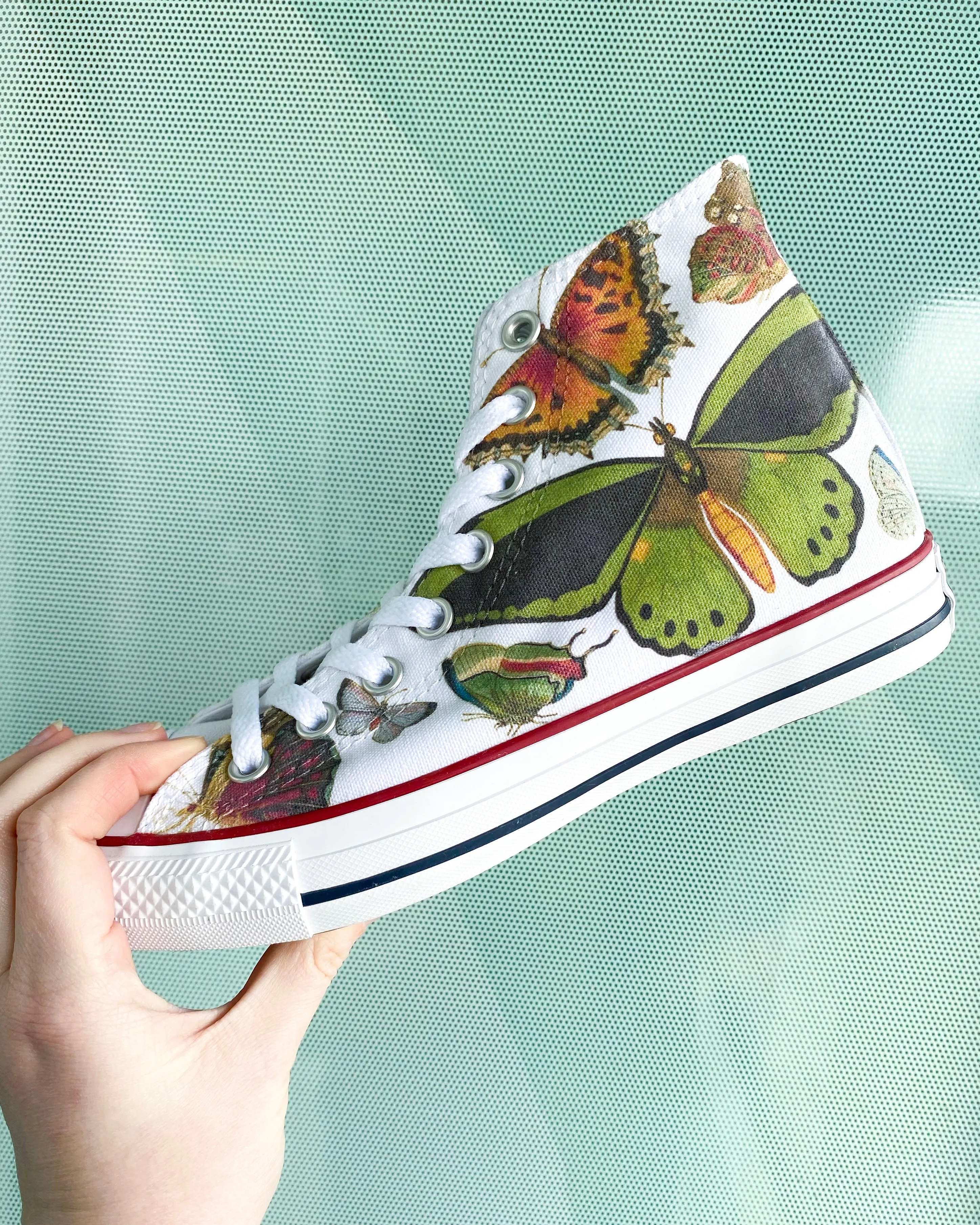 Baggins Original Hi Top Botanical Butterflies