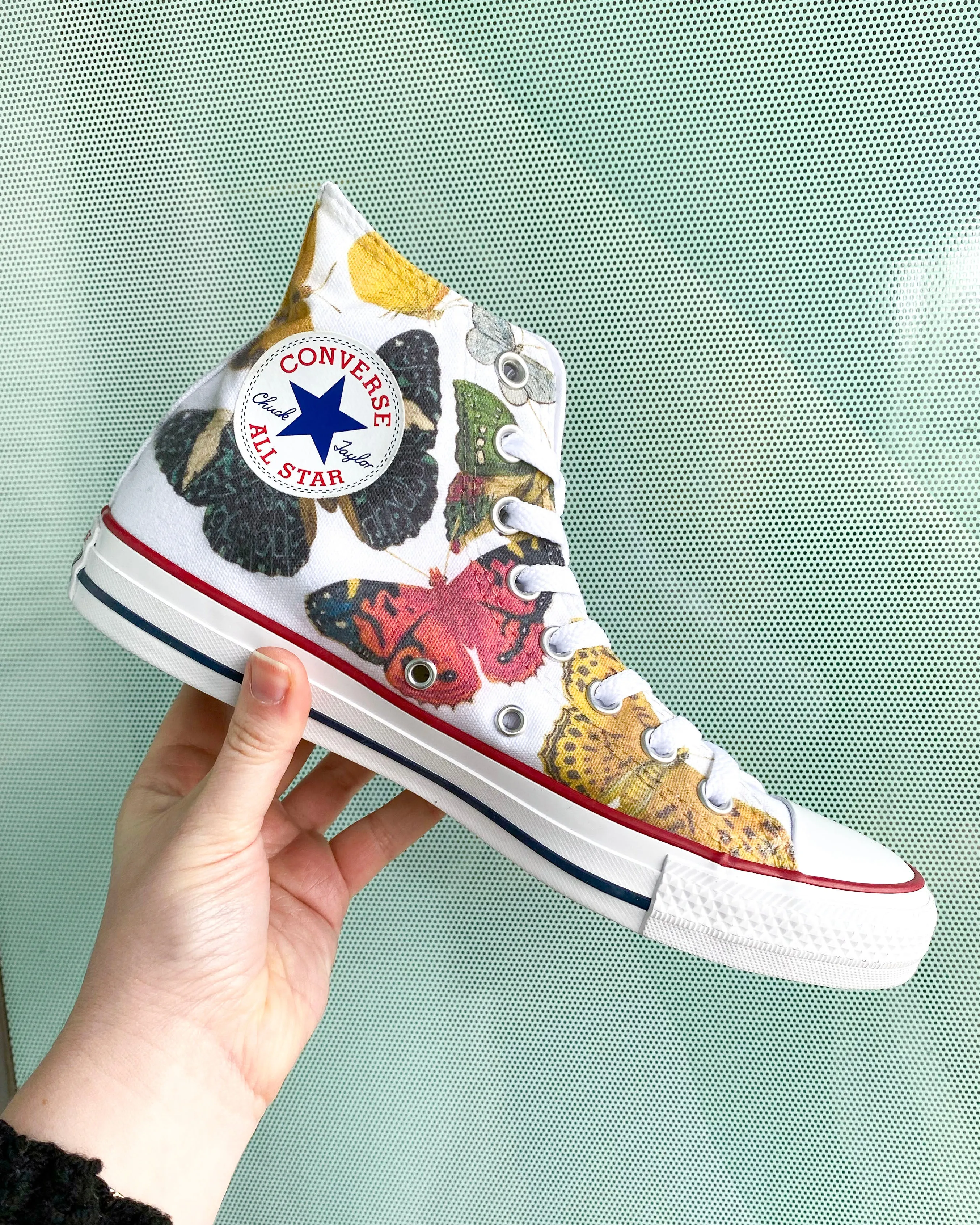 Baggins Original Hi Top Botanical Butterflies