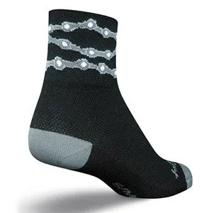 Bike Chain 1/4 Ankle Socks L/XL