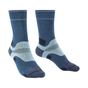 Bridgedale Women's MERINO Performance HIKE Socks (Midweight Blue)