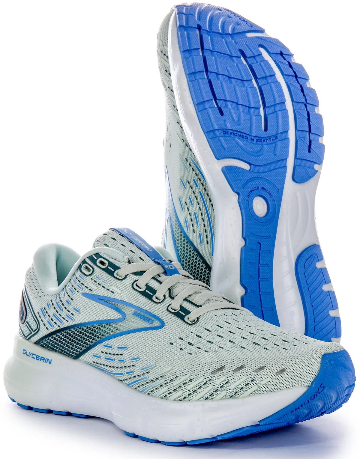 Brooks Glycerine 20 In Light Blue | Regular Fit