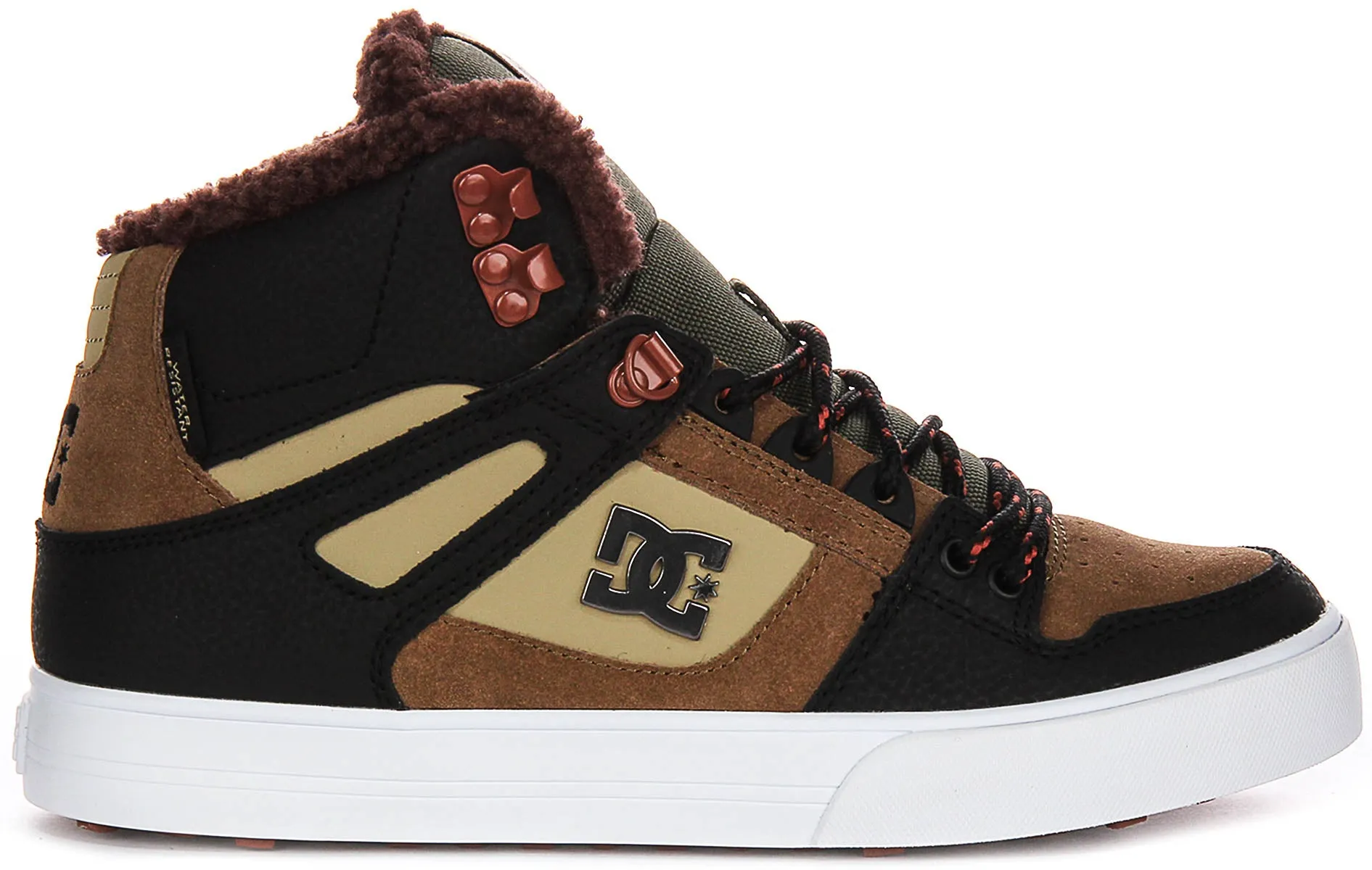 Dc Shoes Pure High Winter In Brown Black For Men