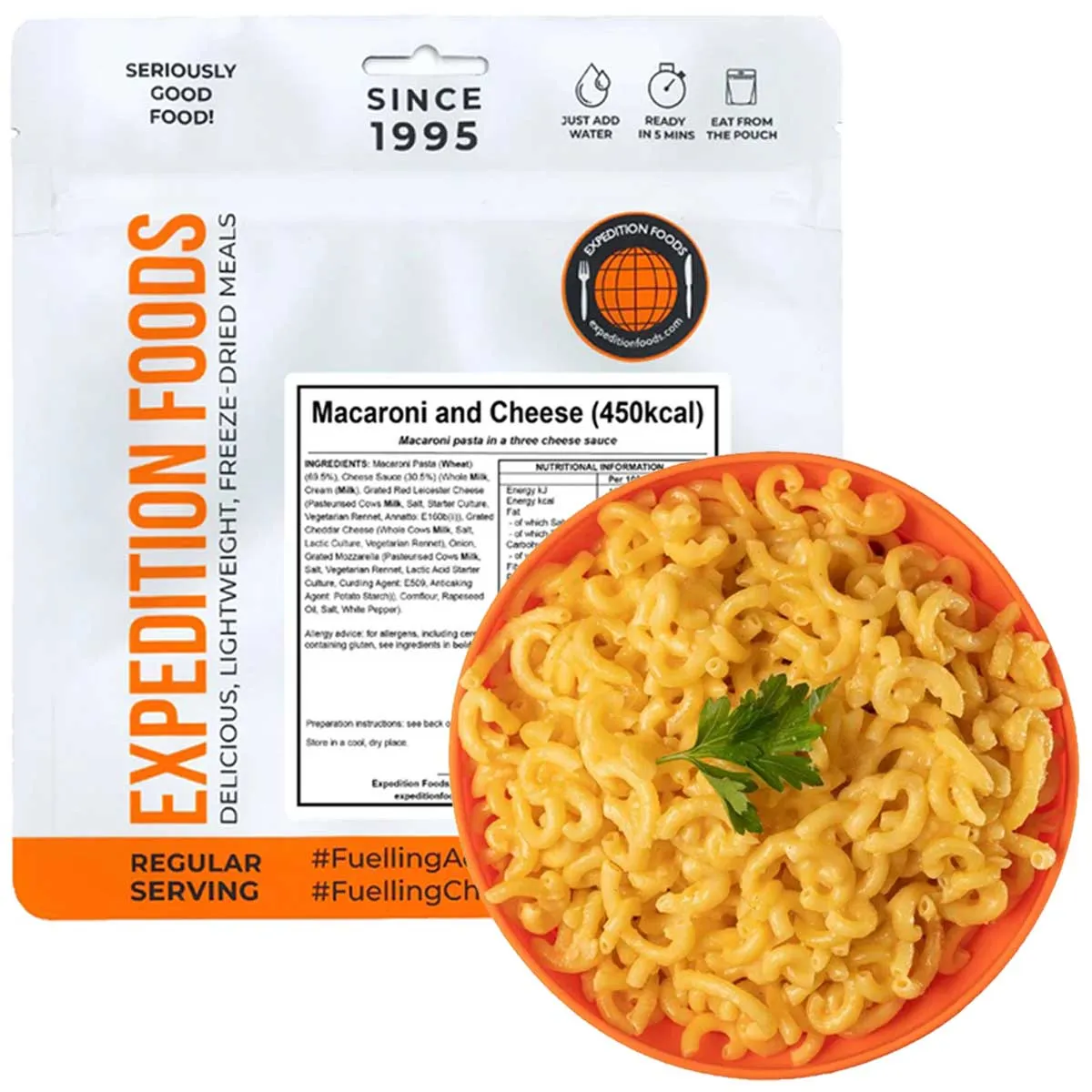 Expedition Foods Freeze-Dried Meal Macaroni and Cheese 450kcal