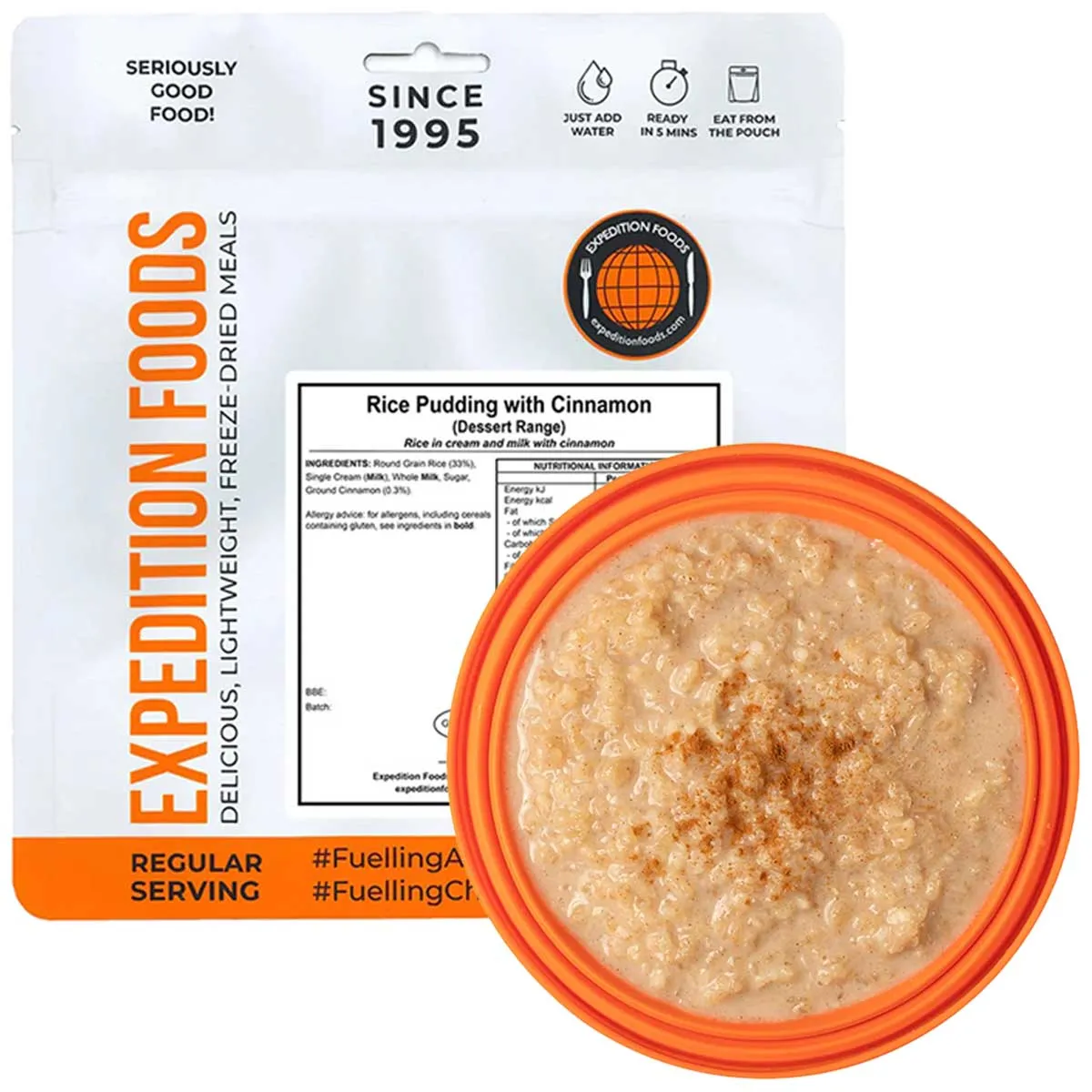 Expedition Foods Freeze-Dried Meal Rice Pudding with Cinnamon 450kcal