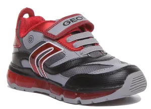 Geox J Android In Grey Red