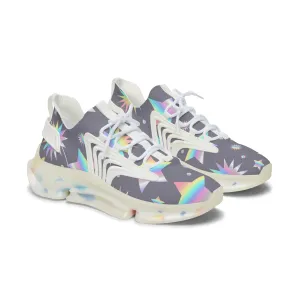 Holographic Stars Women's Mesh Sneakers