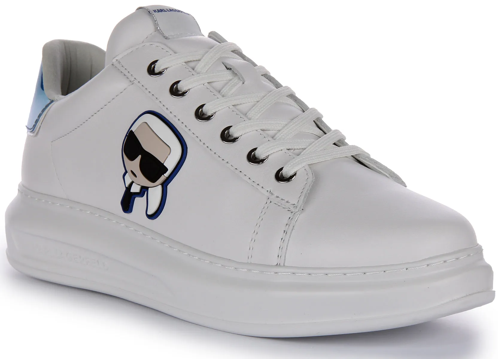 Karl Lagerfeld Kapri Iconic KC In White Blue For Men