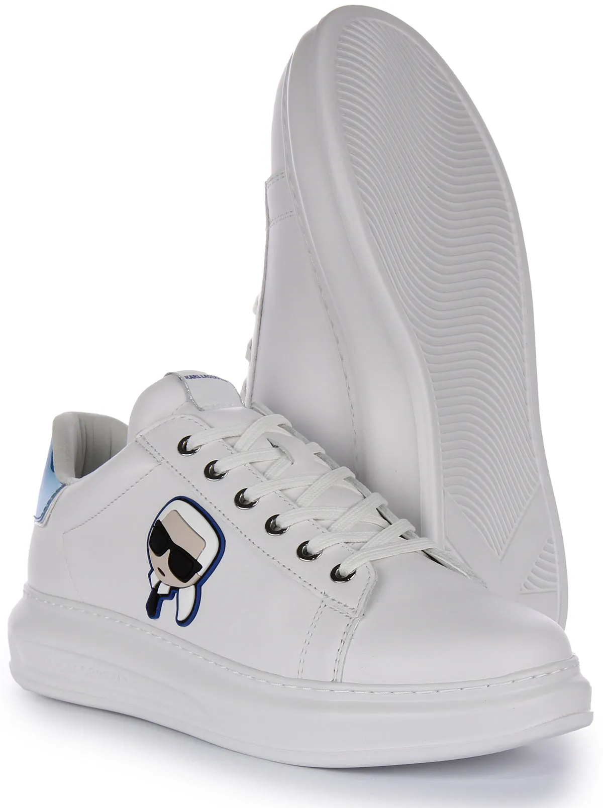 Karl Lagerfeld Kapri Iconic KC In White Blue For Men