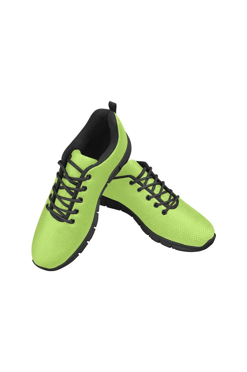 Lime Green Women's Breathable Running Shoes