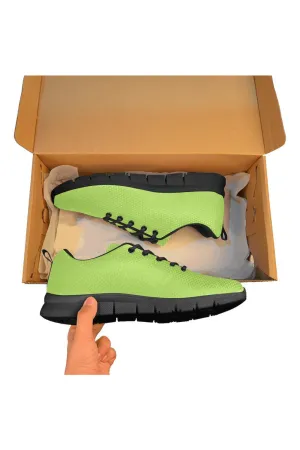 Lime Green Women's Breathable Running Shoes