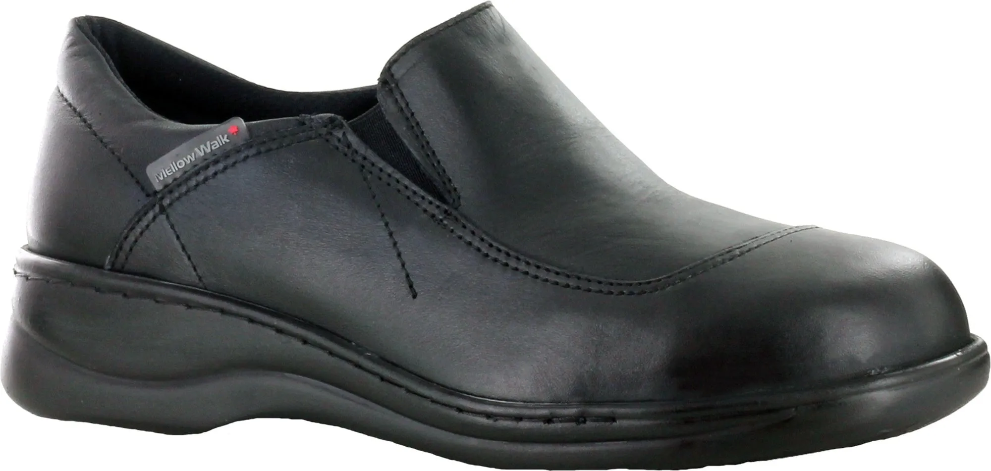 Mellow Walk Jamie Womens Black Leather Slip-On Shoes 6 E