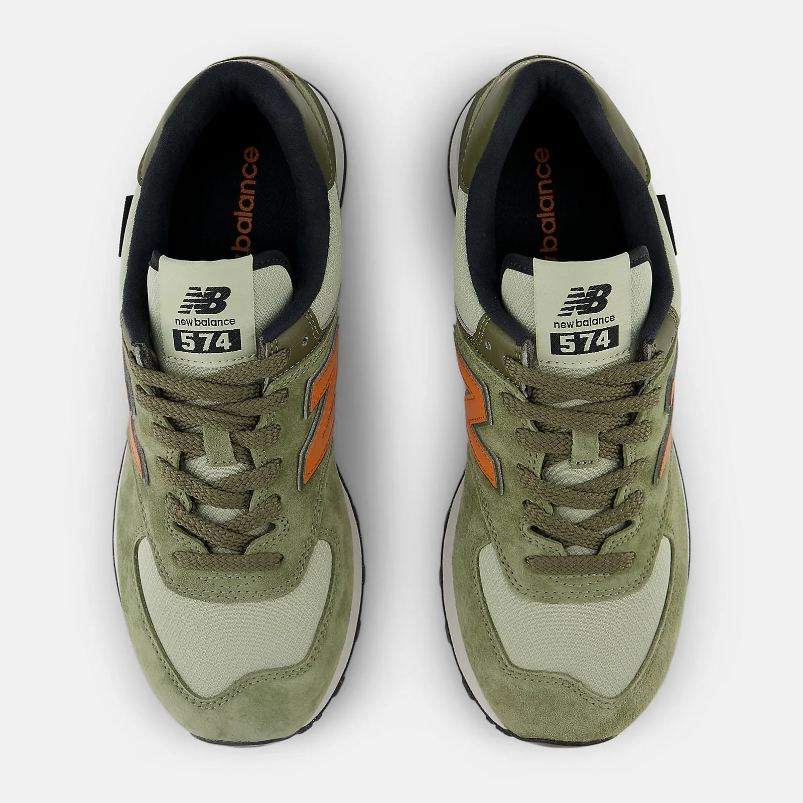 New Balance 574 - DARK OLIVINE/INFIELD CLAY/BLACK