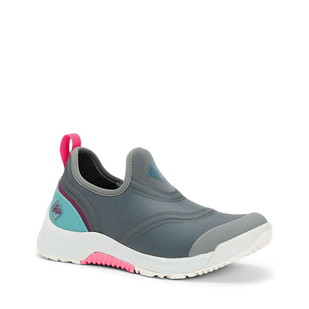 Outscape Womens Waterproof Shoes - Grey/Teal/Pink by Muckboot