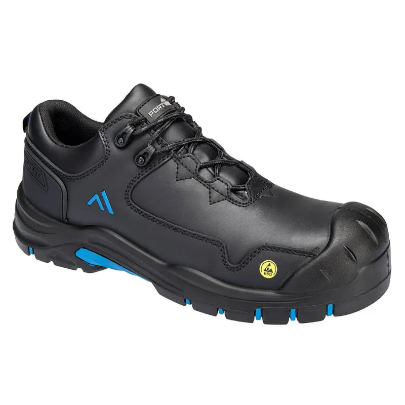 Portwest® Apex Compositelite Shoe Heat and Slip Resistant - Black / Blue - FC19