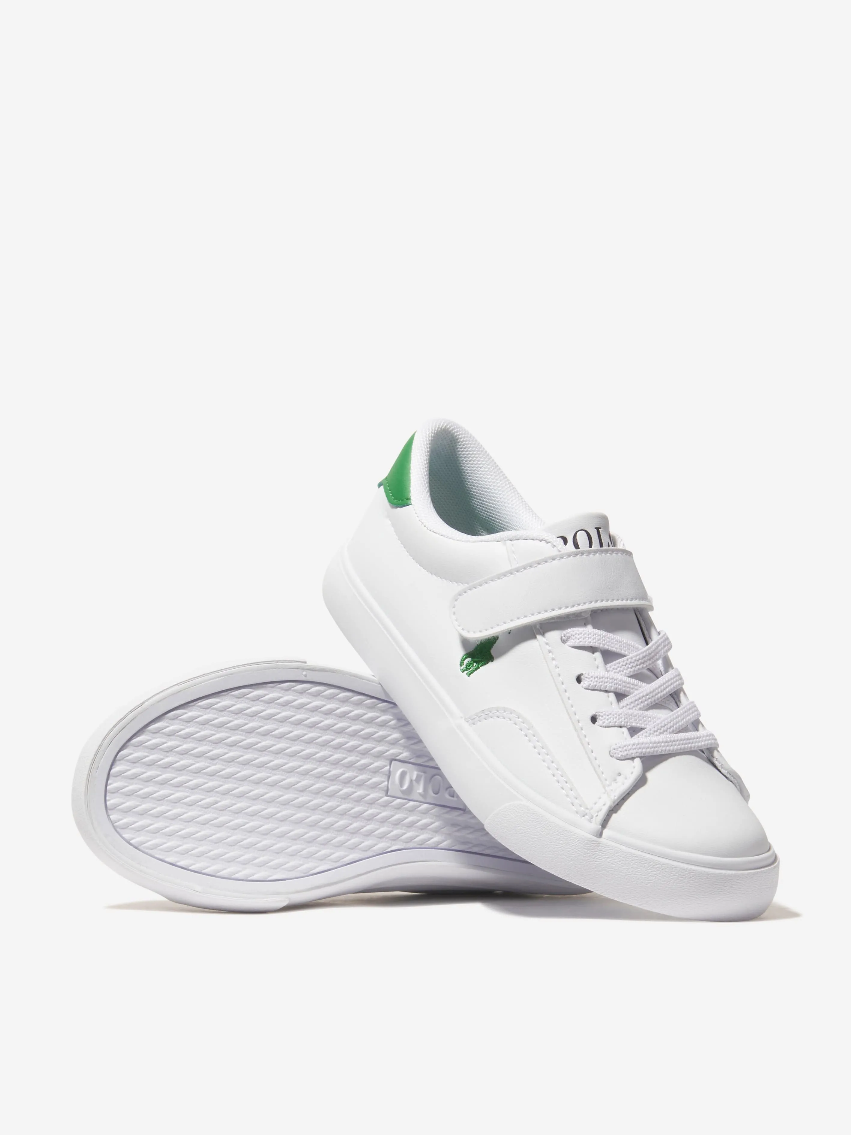 Ralph Lauren Boys Theron V Trainers in White