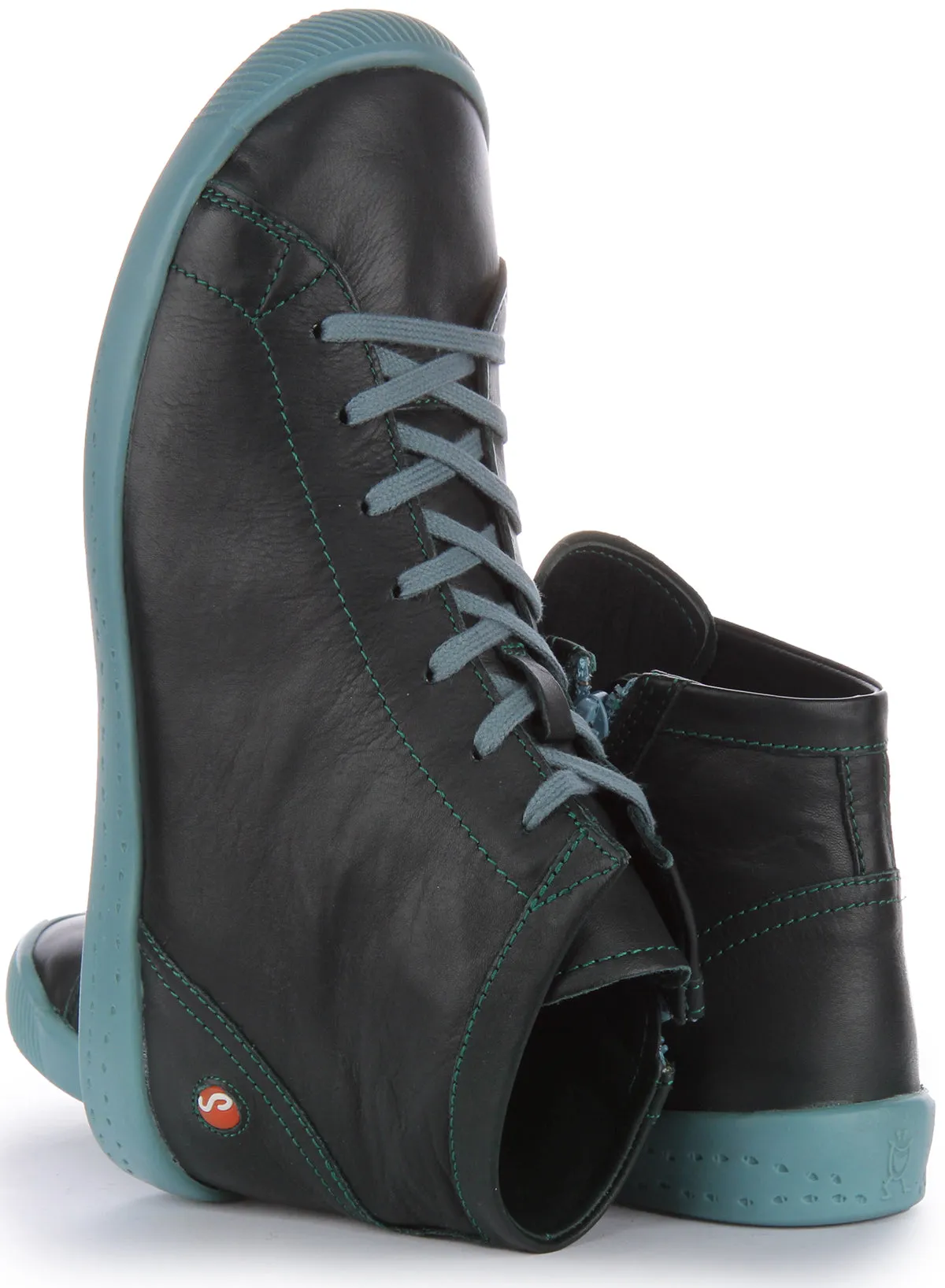 Softinos Ibbi653 Supple In Dusky Green For Women