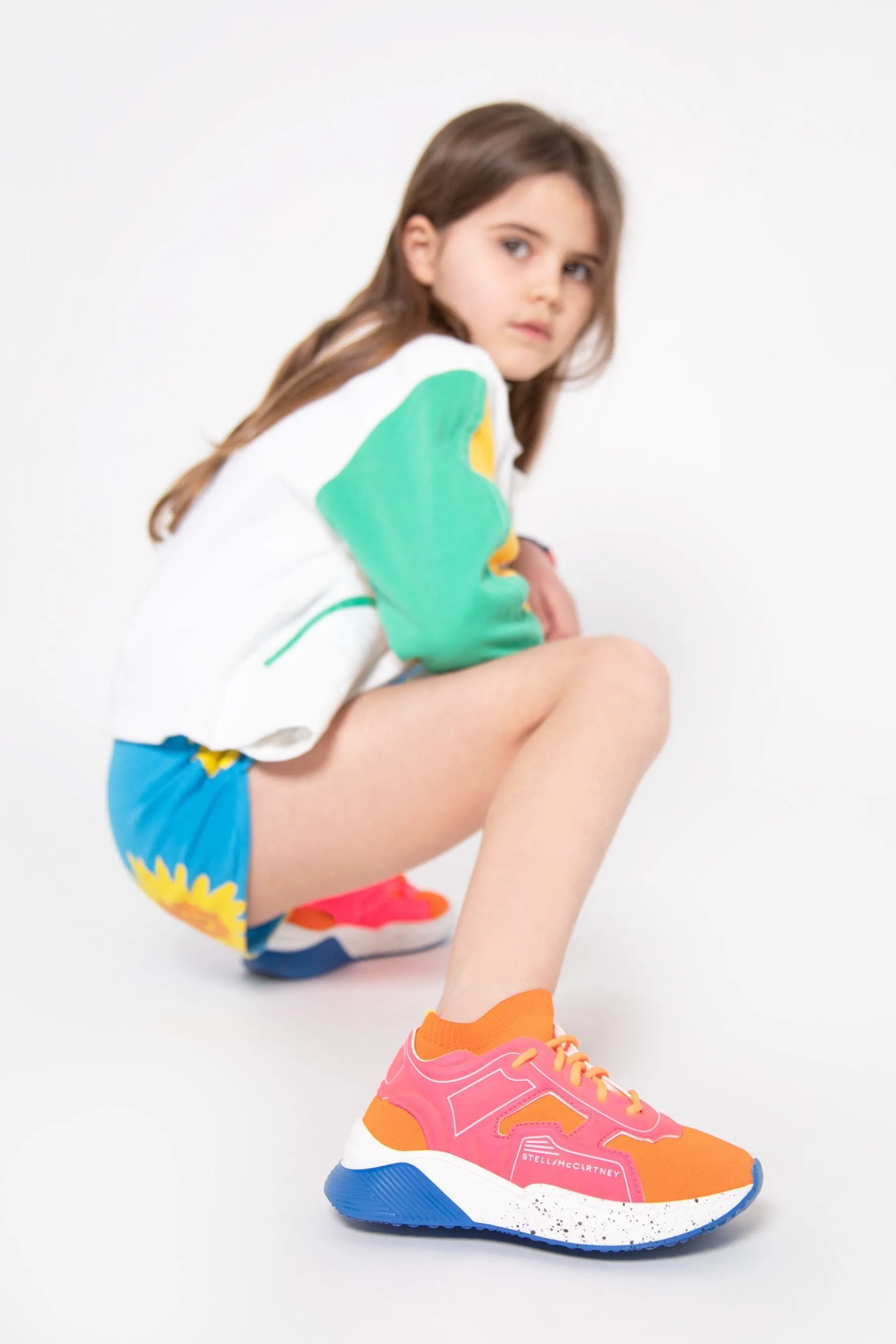 Stella McCartney Girls Logo Sock Trainers