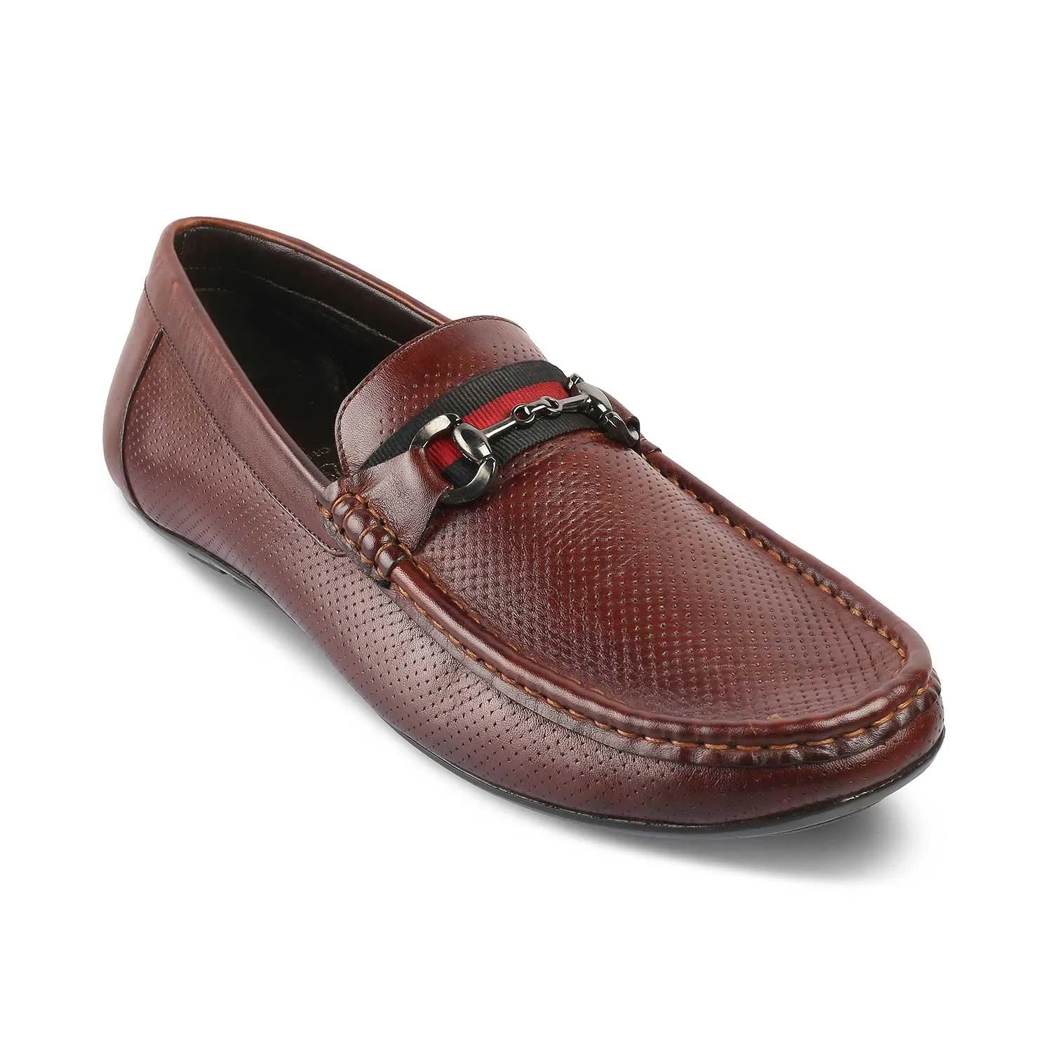 The Rottervam Brown Mens Driving Leather Loafer