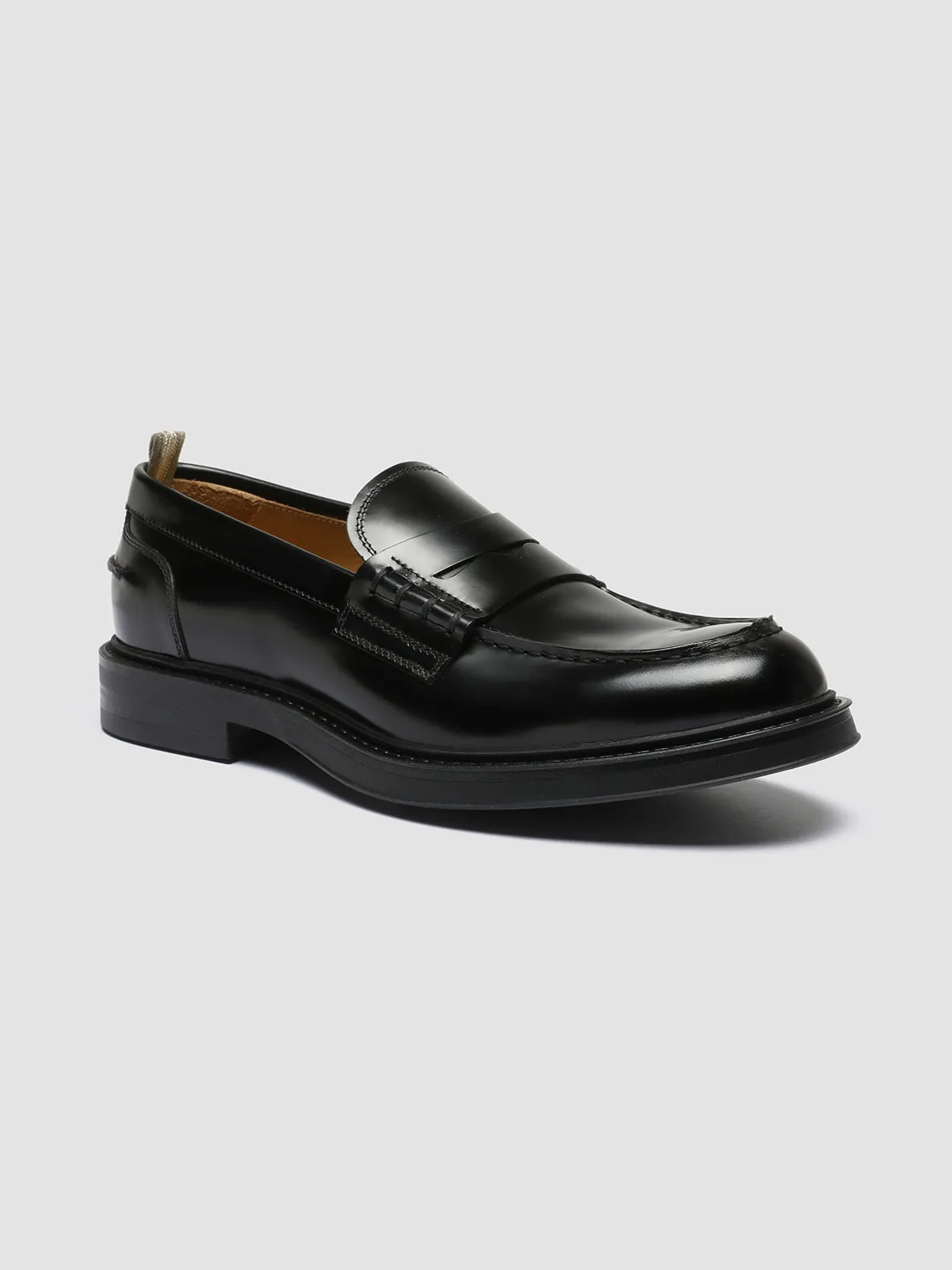 UNIFORM 001 - Black Leather Loafers