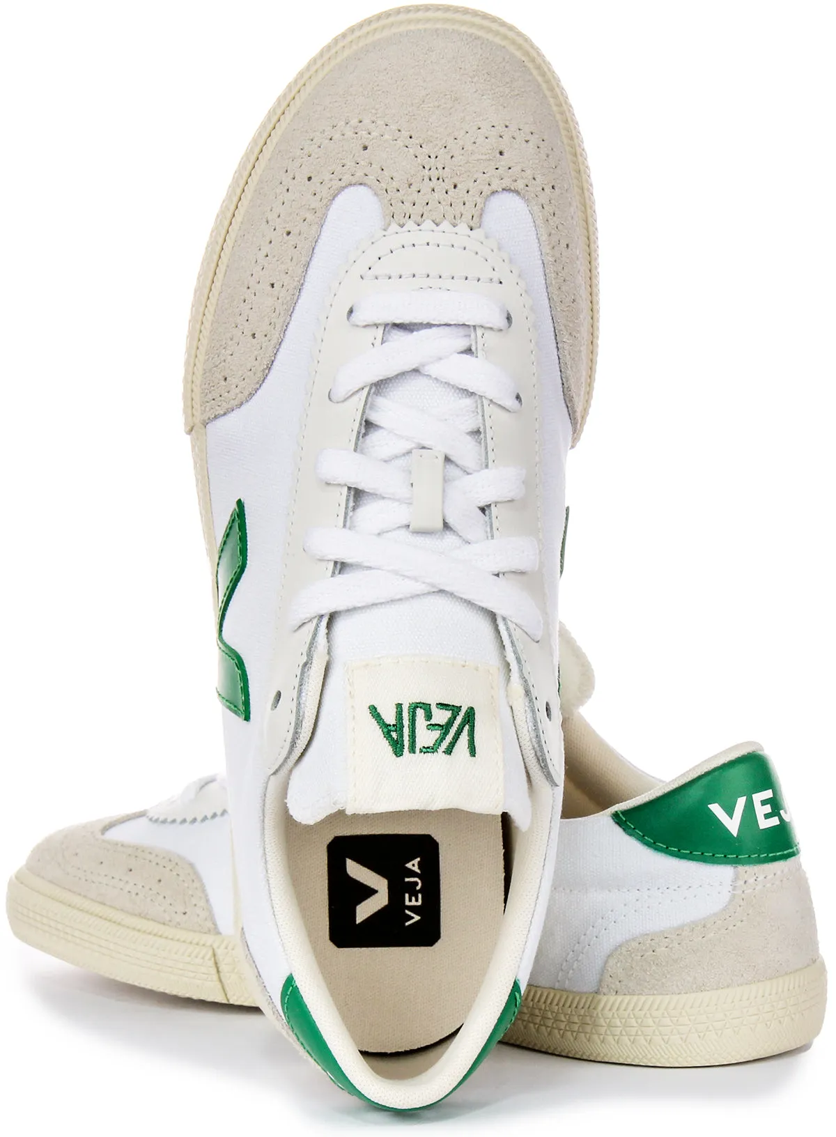 Veja Volley In White Green For Men