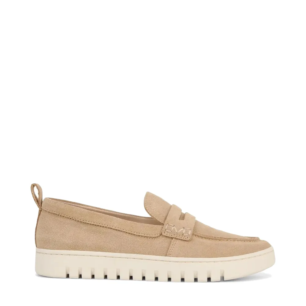 Vionic Women's Uptown Slip On Suede Loafer in Sand