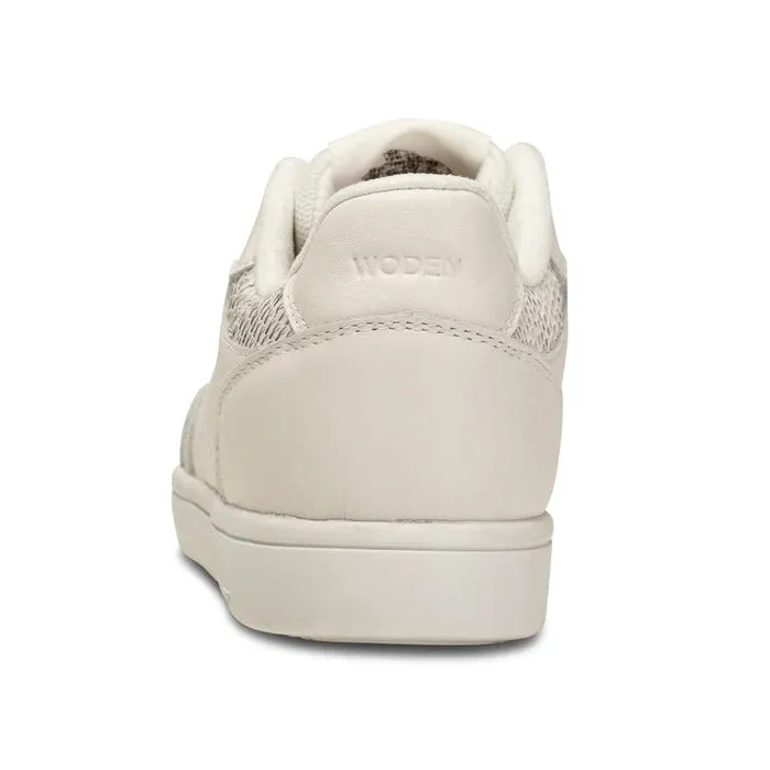 Woden Bjork Women's Leather Sneaker Blanc de Blanc White