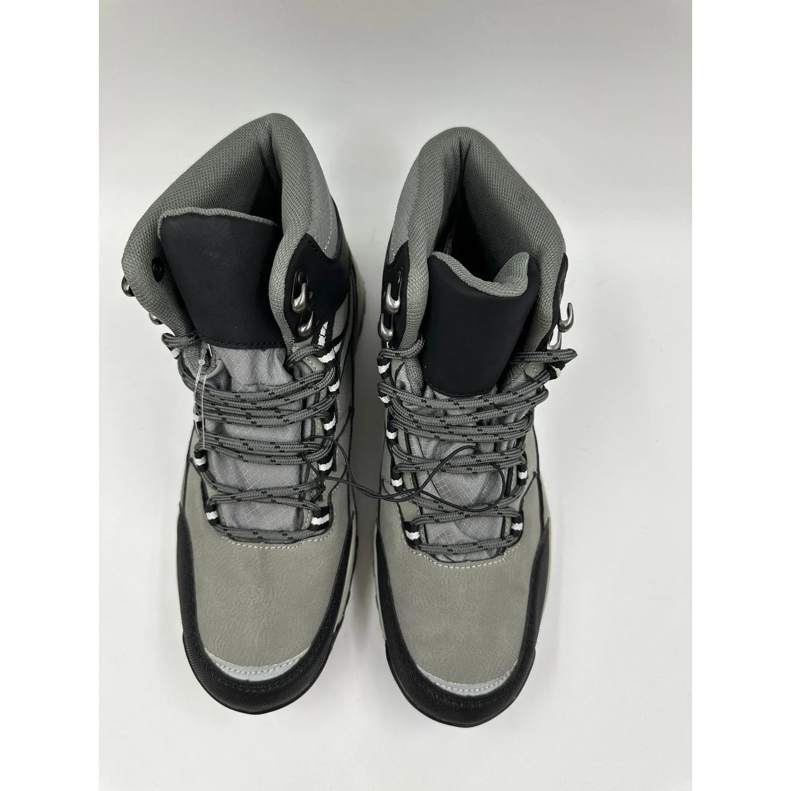 Women's Size 7.5, Light Gray High Top Hikers w/ Black Accents, and rugged tread