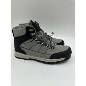 Women's Size 7.5, Light Gray High Top Hikers w/ Black Accents, and rugged tread