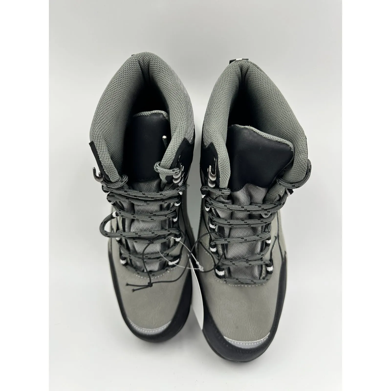 Women's Size 8, Gray and Black Women's Hikers with Rugged Rubber Toe Cap