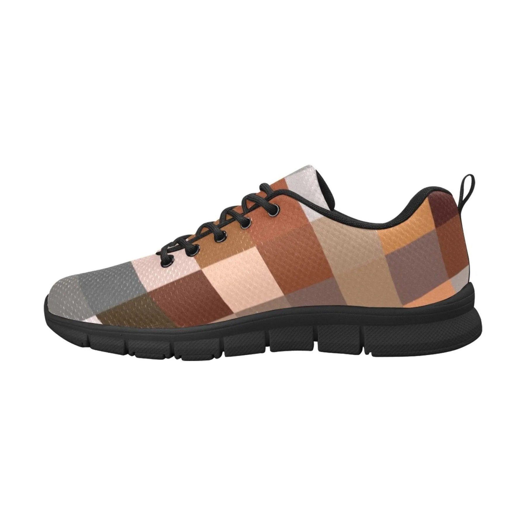 Women's Sneakers, Brown And Black Running Shoes